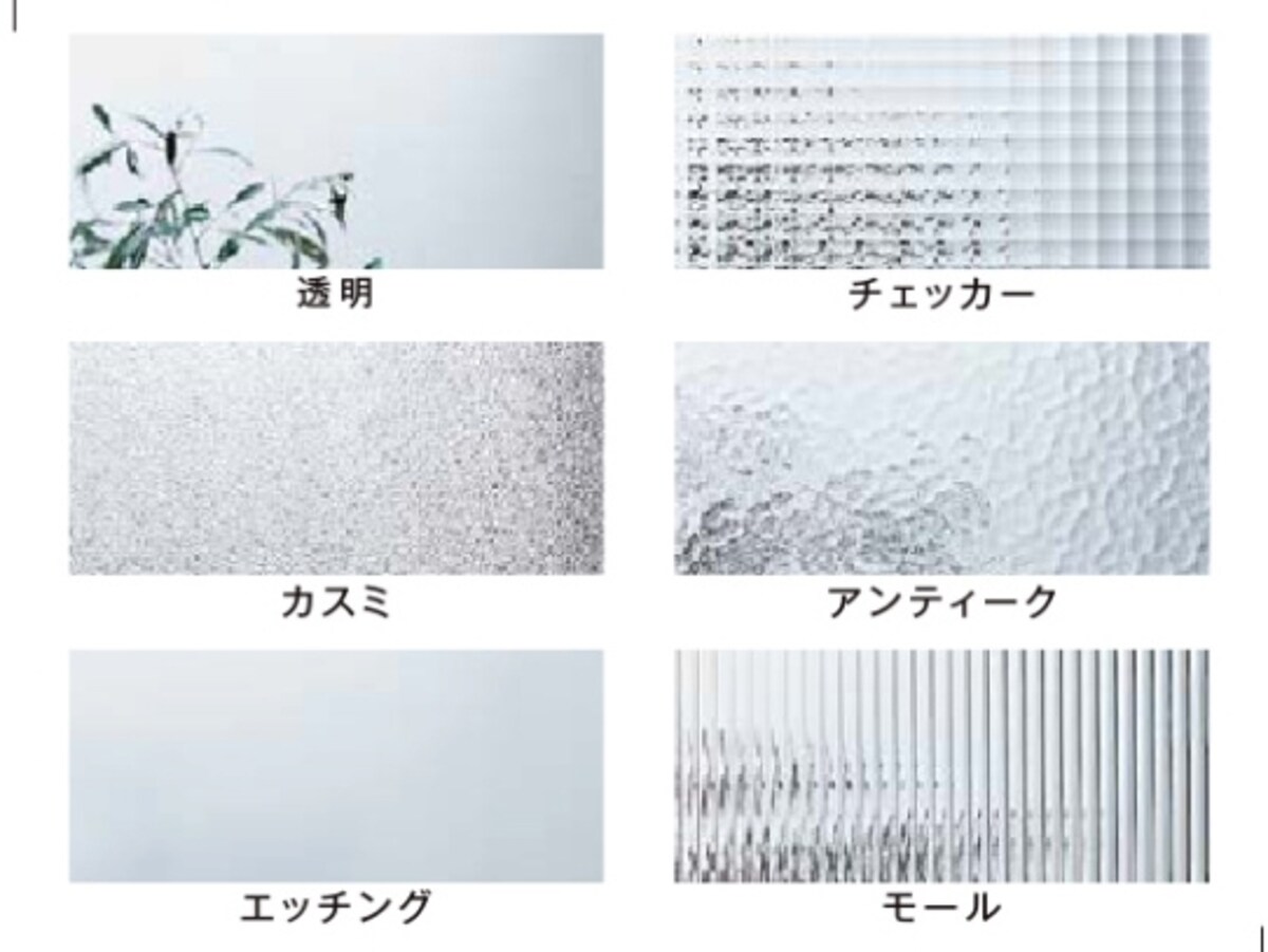 同じ扉デザインでも組み合わせるガラスによって、イメージも大きく変わる。　[ラシッサ]　 LIXIL 　http://www.lixil.co.jp/