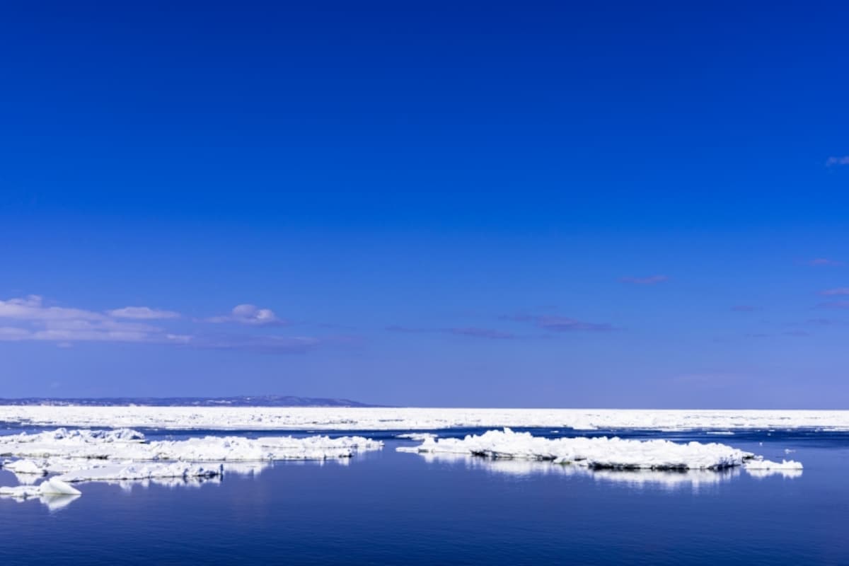 オホーツク海の流氷