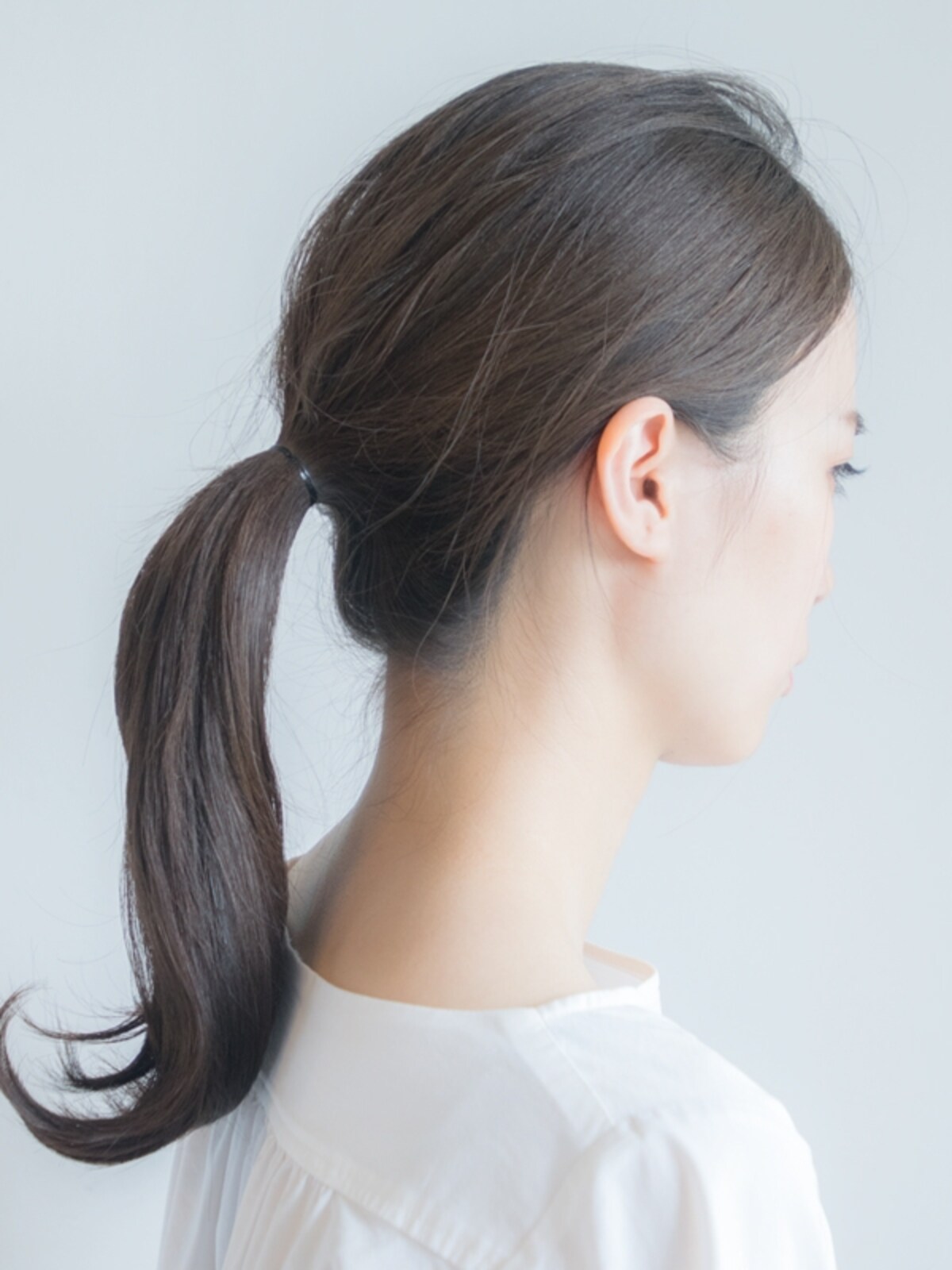 キツめに結ぶと崩れにくい