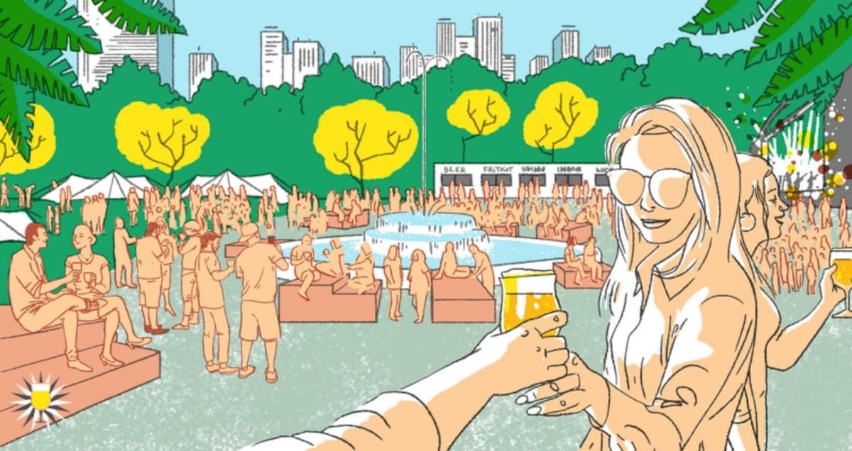 ベルギービールウィークエンド日比谷公園 噴水広場 2018年