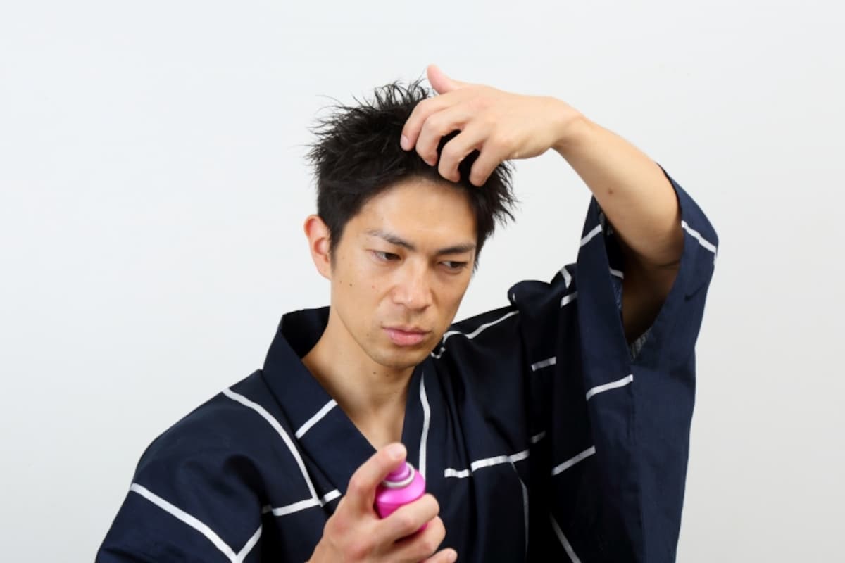 浴衣,男,髪型,髪,ロング,セット,ウケ,似合う,髪の毛,短髪,好き,ヘアスタイル,ヘア,浴衣に似合うヘア,浴衣,メンズヘア,ベリーショート,ウェービーパーマ