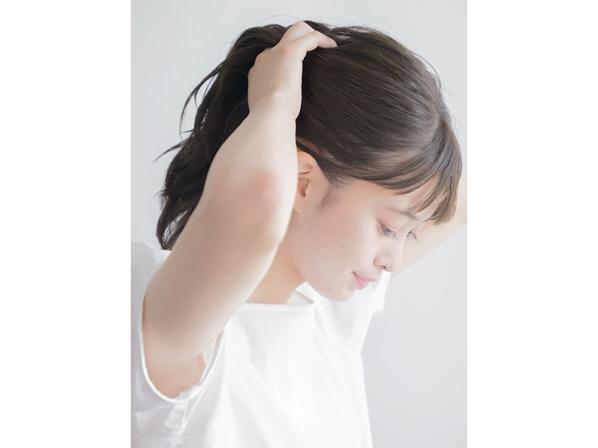 バックも根元からしっかりつける