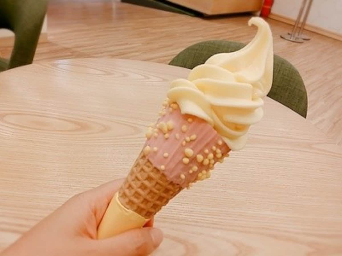 バナナウユカフェのアイスクリーム
