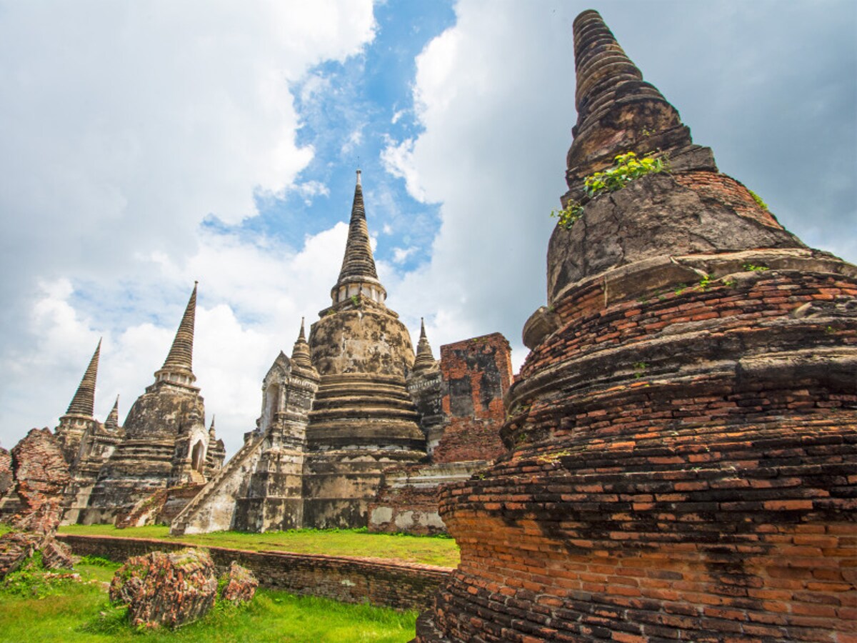 世界遺産「古都アユタヤ」、ワット・プラ・シーサンペットのストゥーパ（仏塔）群