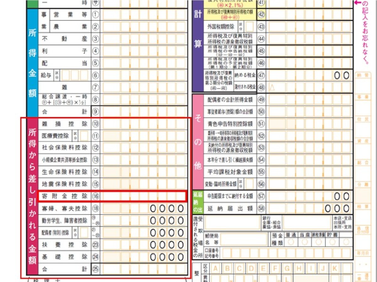 寄附金