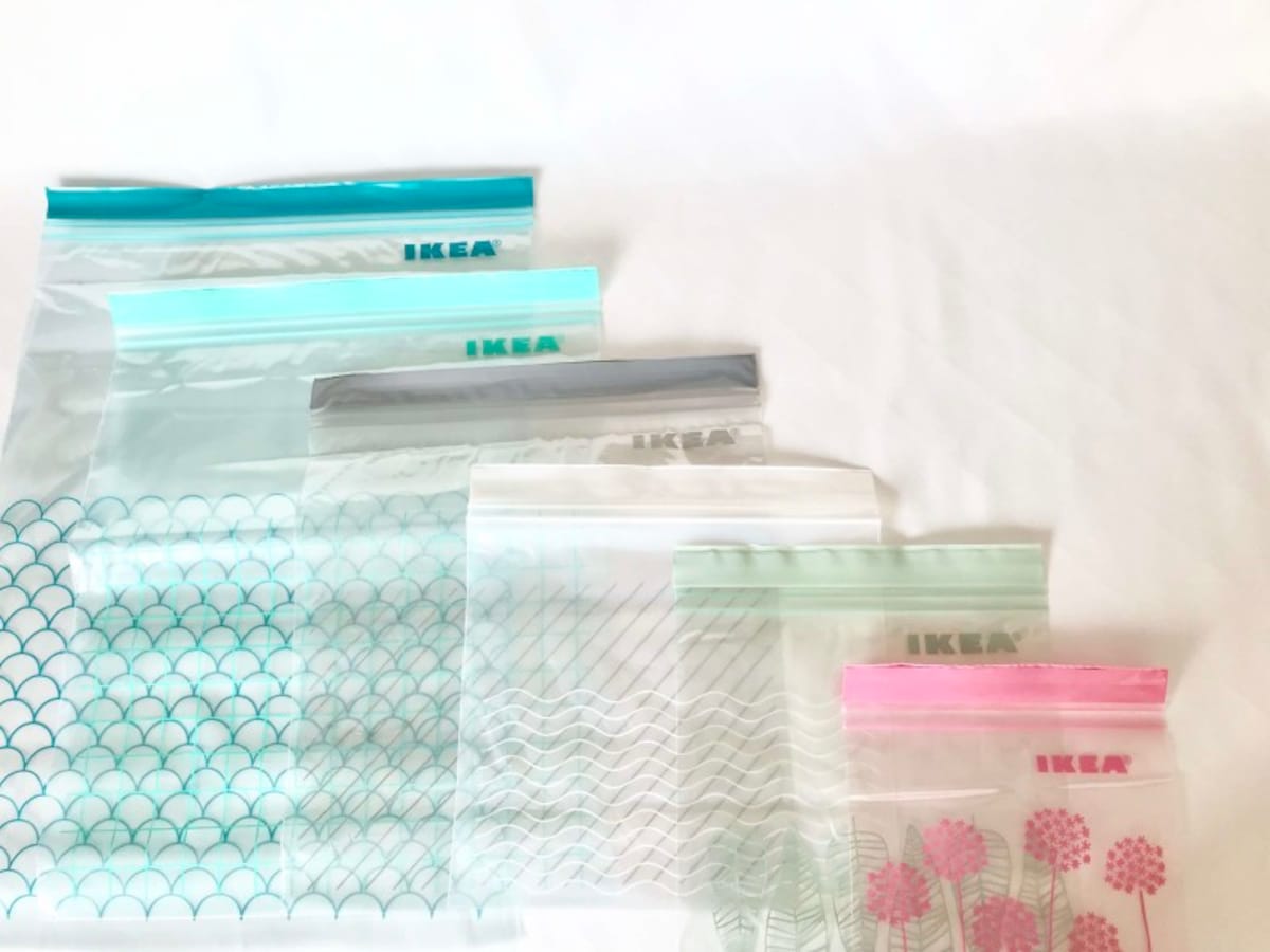 色・柄・サイズも豊富なIKEAのプラスチック袋：ISTAD（イースタード）