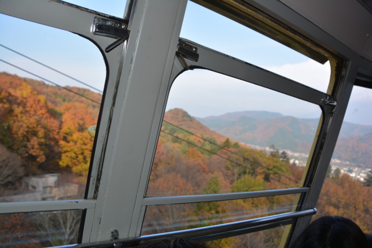 宝登山ロープウエイから見る宝登山の紅葉（撮影2014年11月24日）