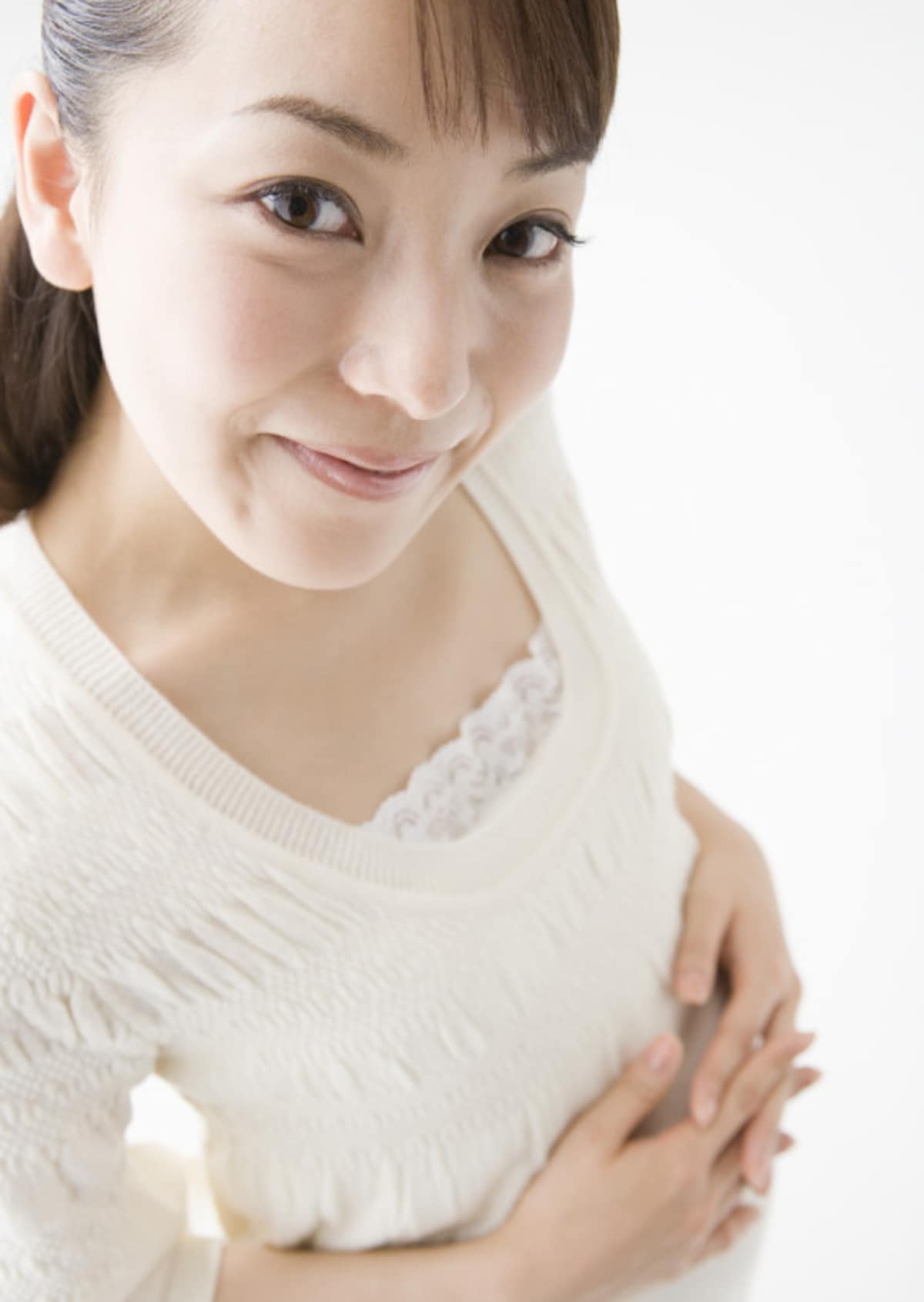 笑顔の妊婦