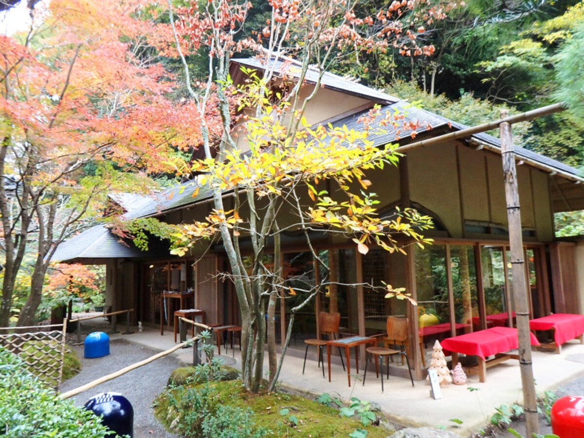 明月院境内のカフェ、月笑軒