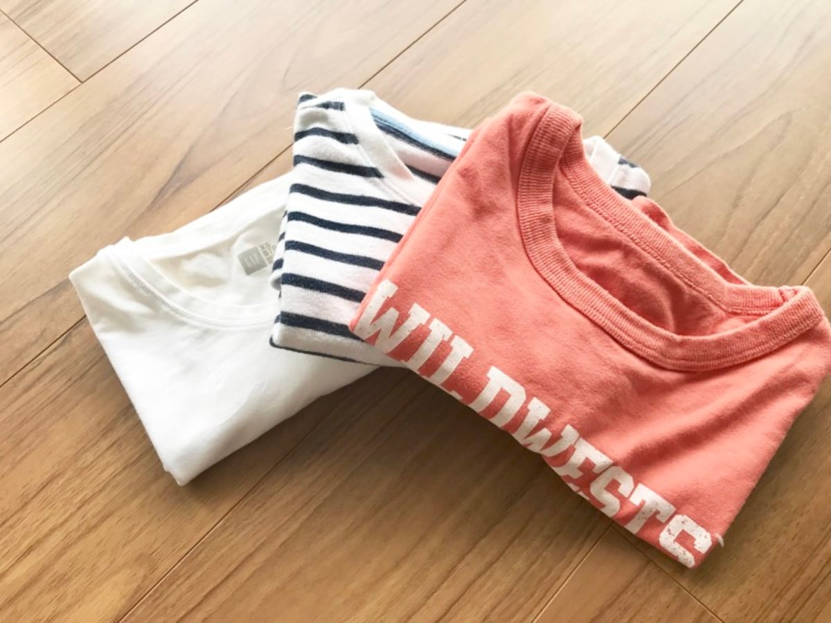 Tシャツのしわにならないたたみ方！キレイにたたむ方法