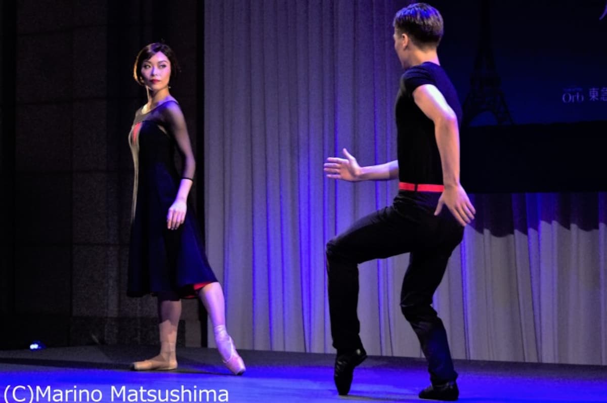 酒井大さん、石橋杏実さんによる「An American In Paris」（C)Marino Matsushima
