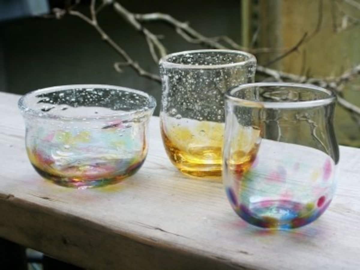 普段使いもできるガラス製の器やグラス