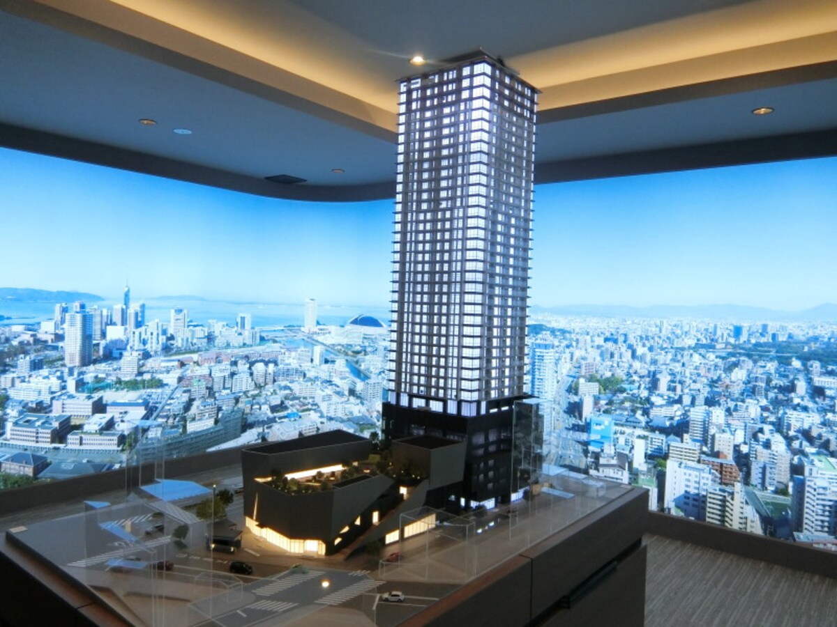 「Brillia Tower 西新」の完成予想模型
