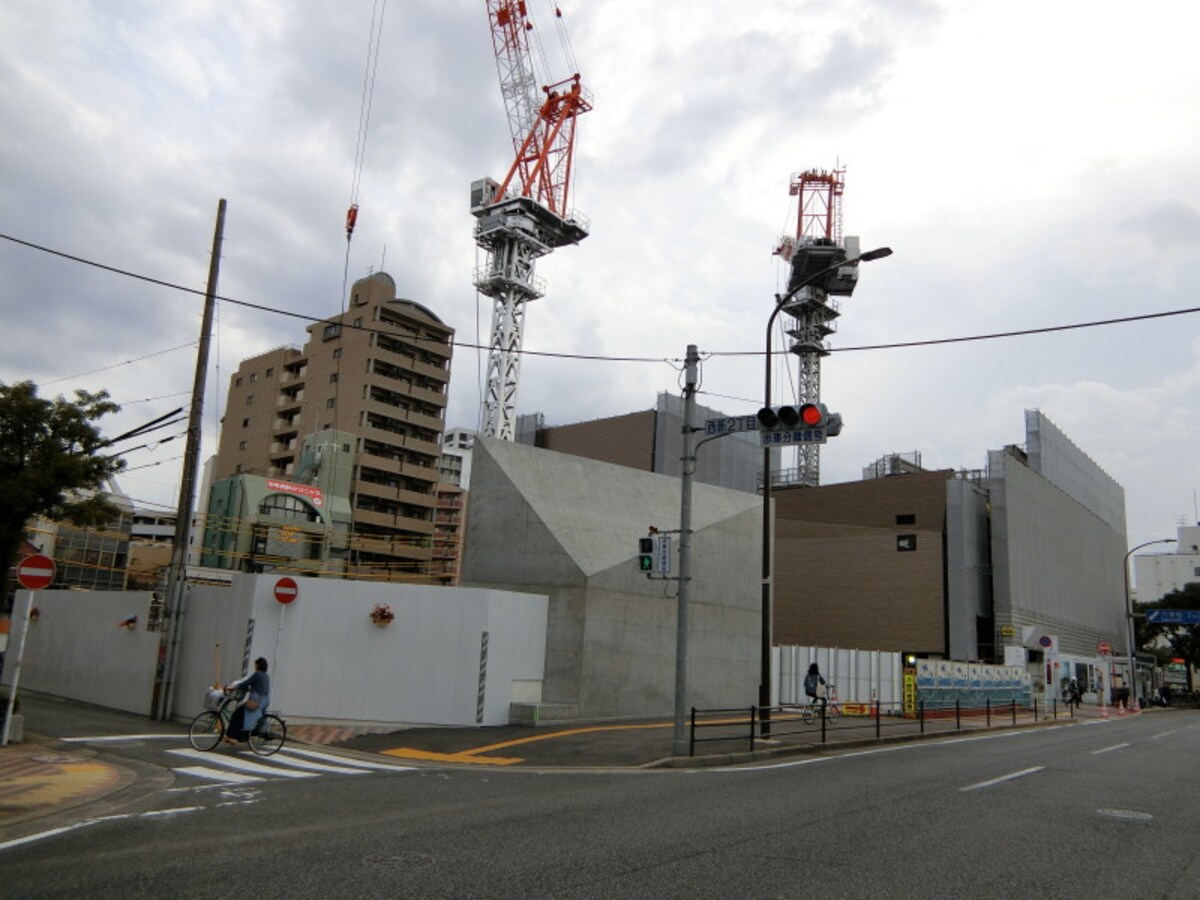 「Brillia Tower 西新」の建設地