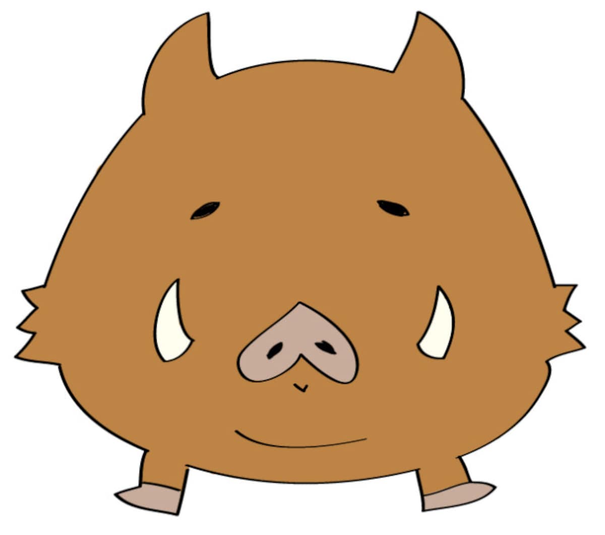 亥　年賀状　イラスト　無料　かわいい