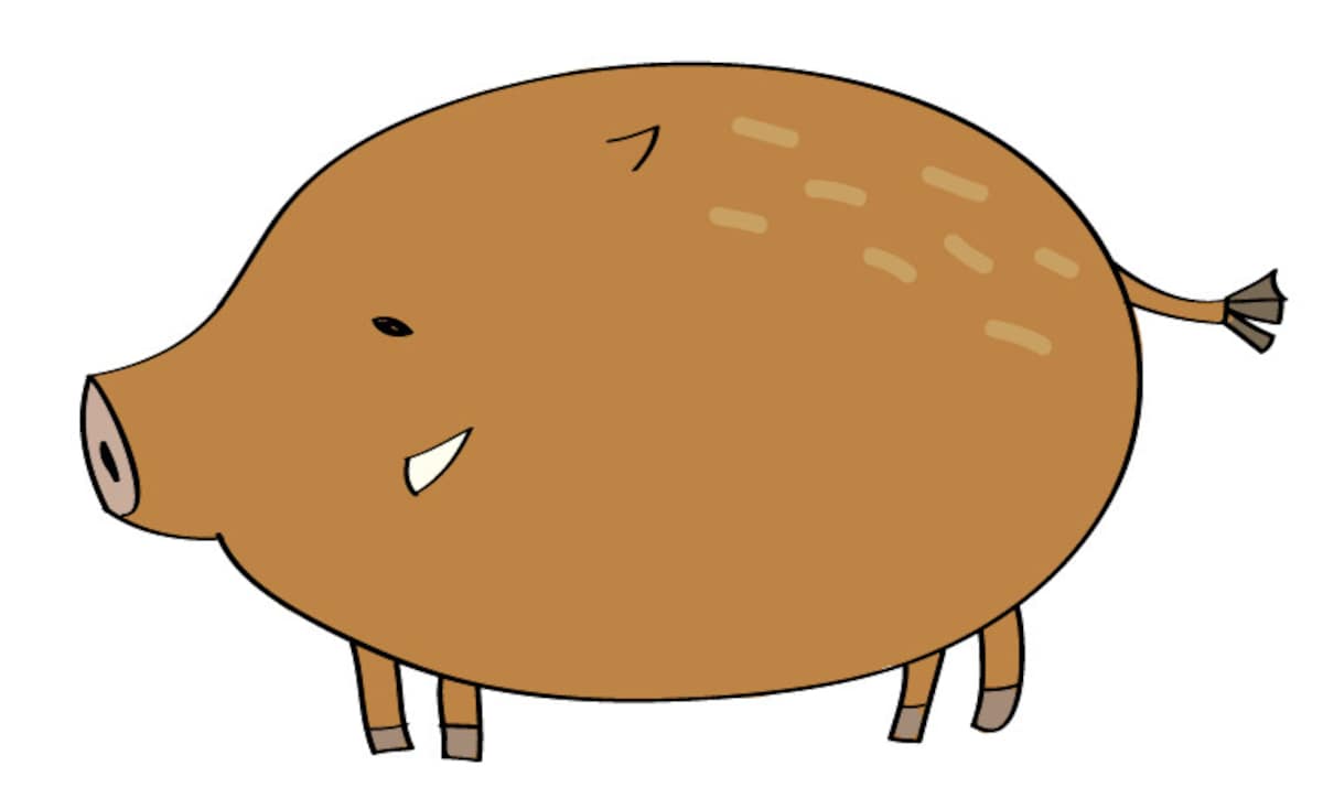 亥　年賀状　イラスト　無料　かわいい
