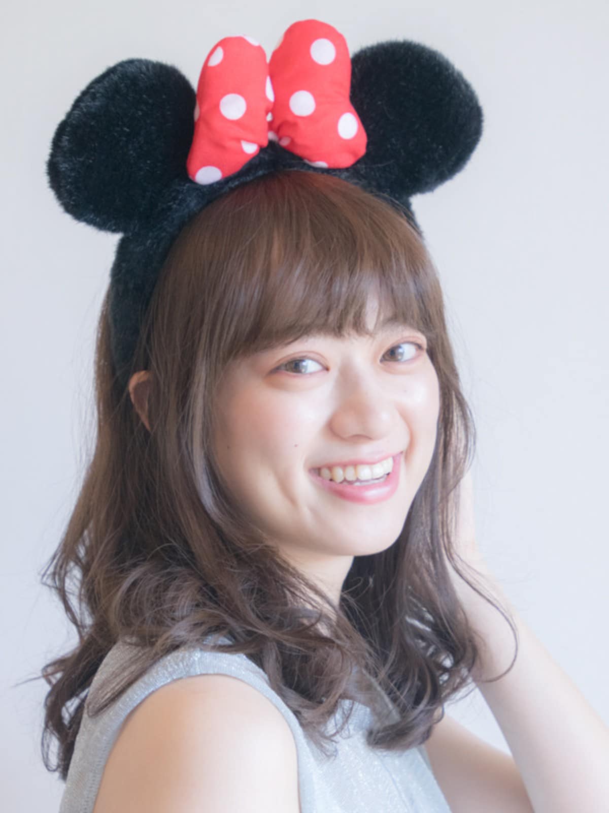 巻き髪×カチューシャ　ディズニー髪型