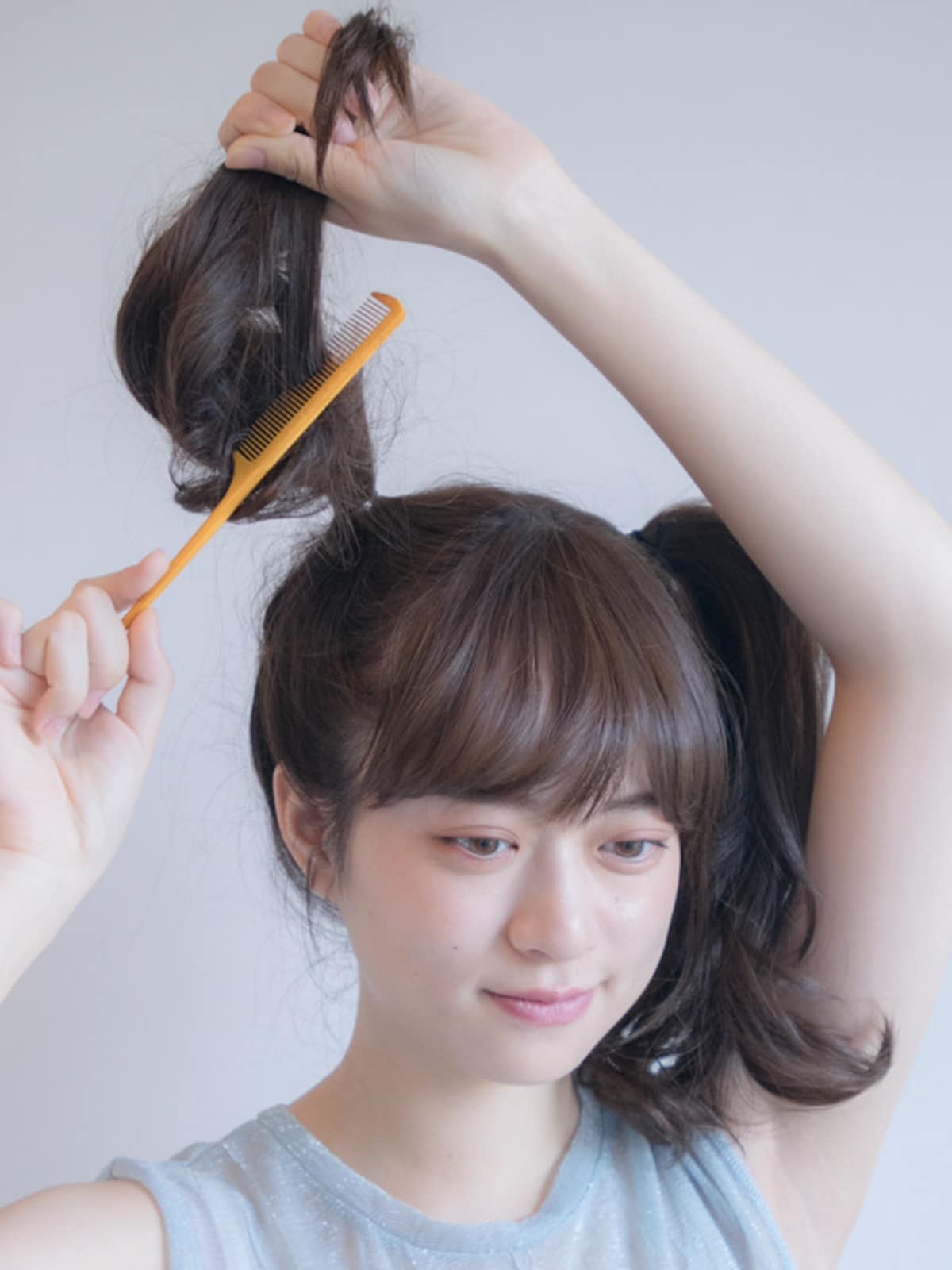 目の細かいコームを使用するとうまくできる
