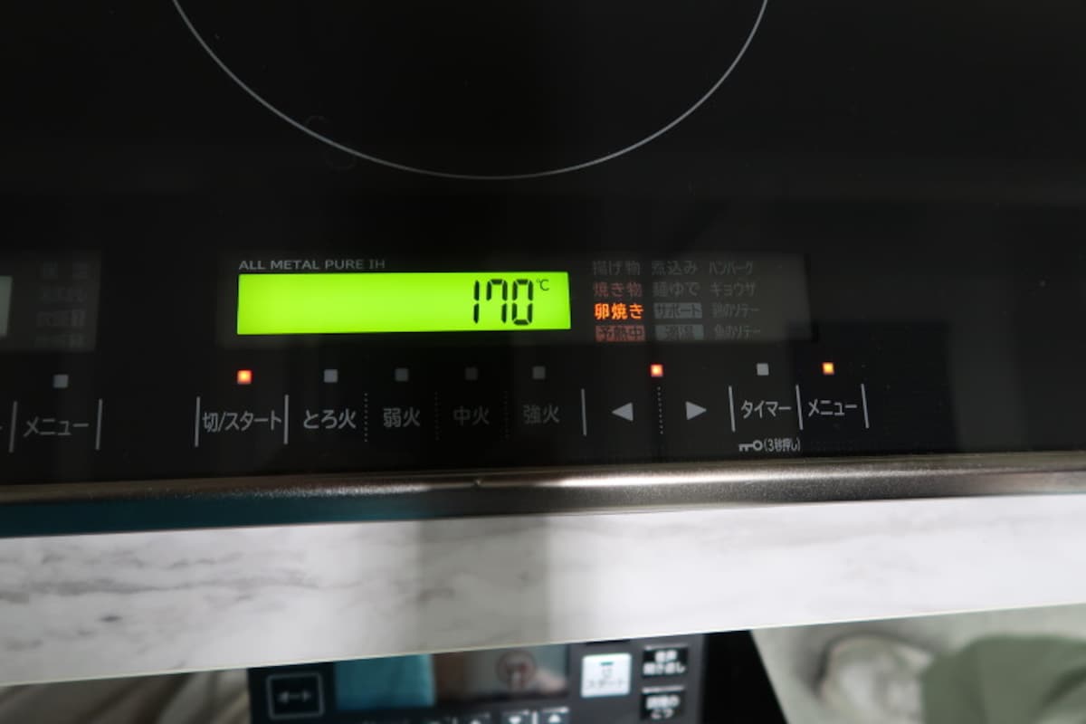 適温調理卵焼き