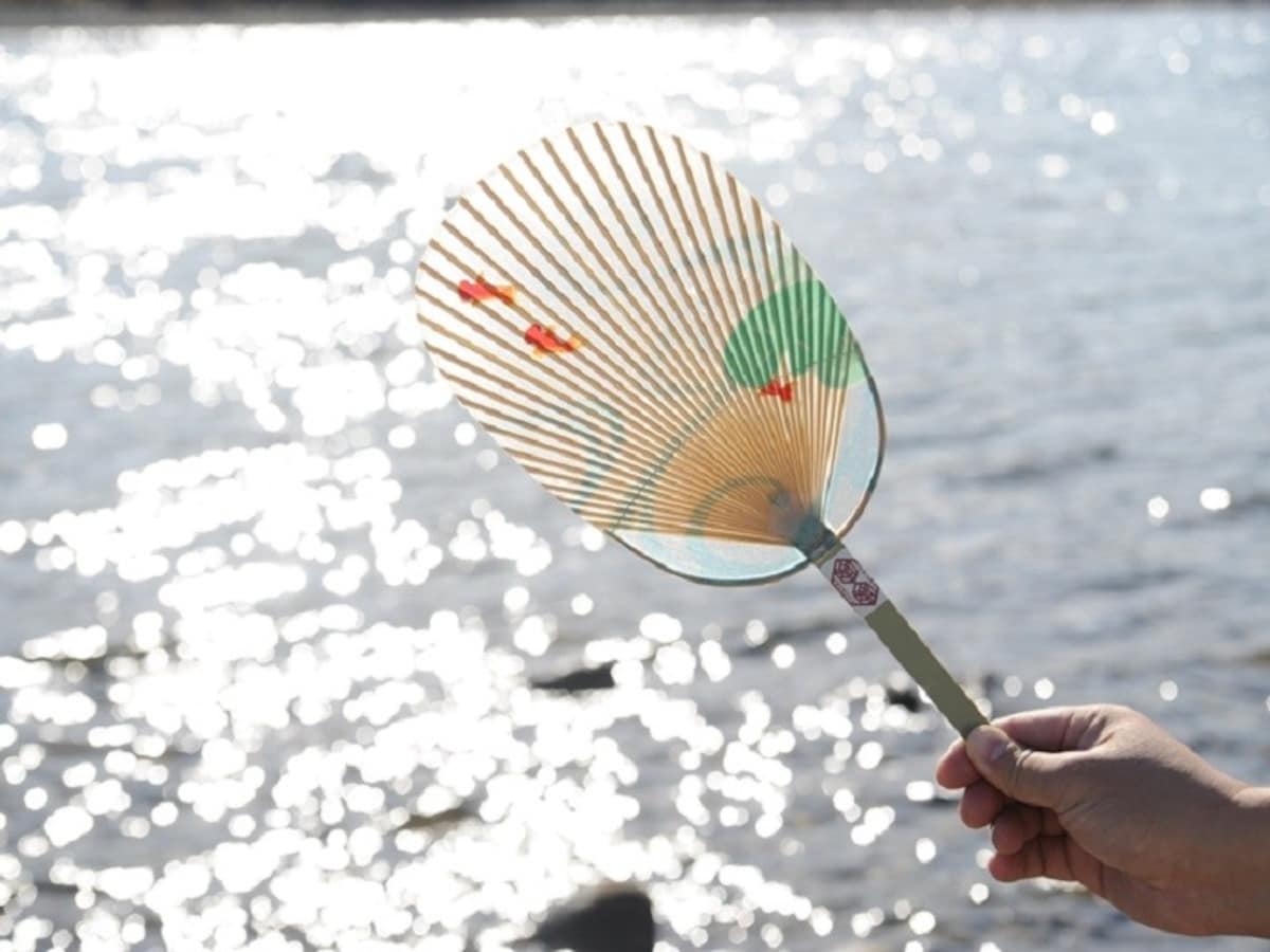 見た目も美しい伝統工芸品「みずうちわ」