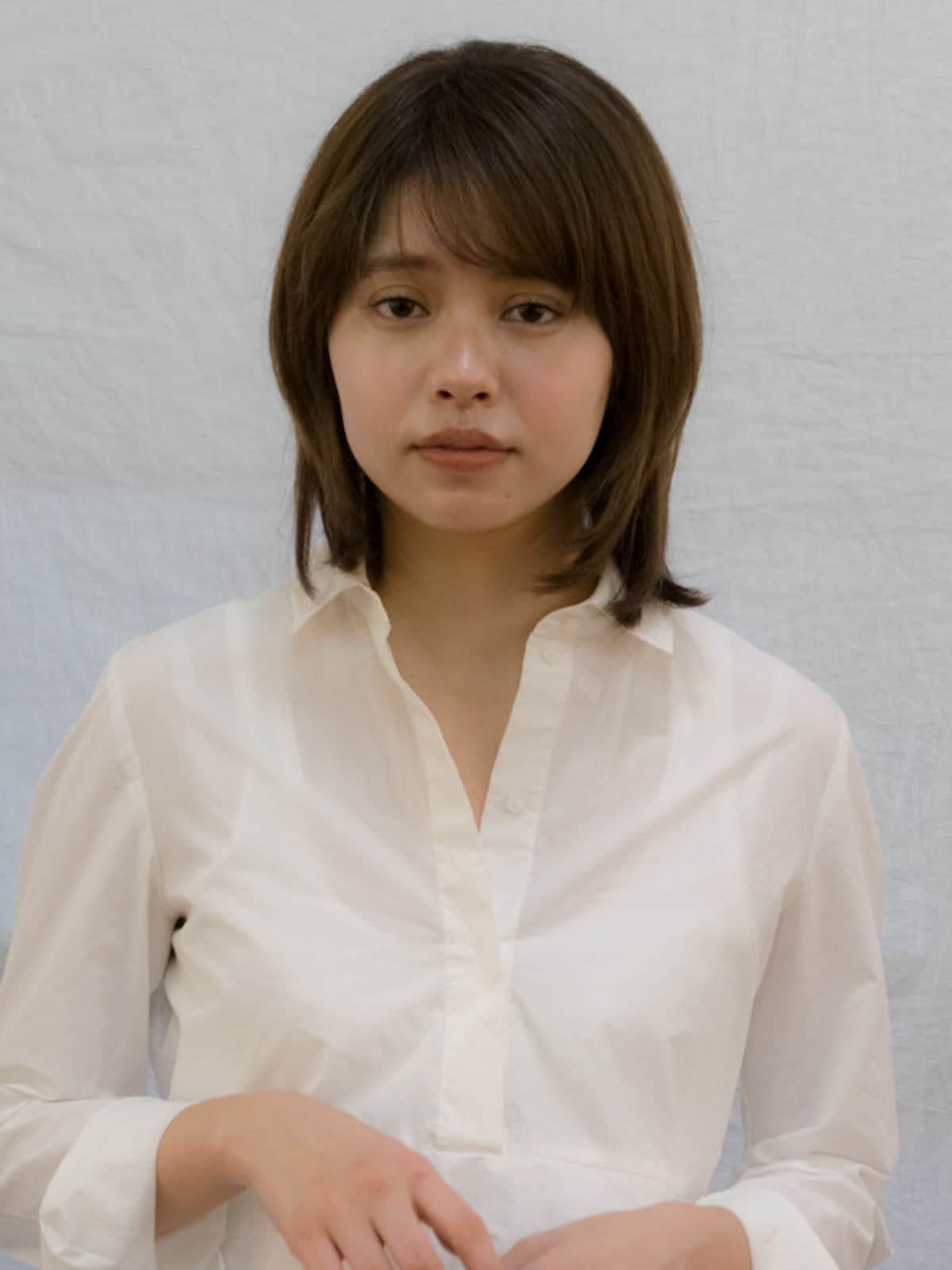 石田ゆり子さん風ヘアストレート