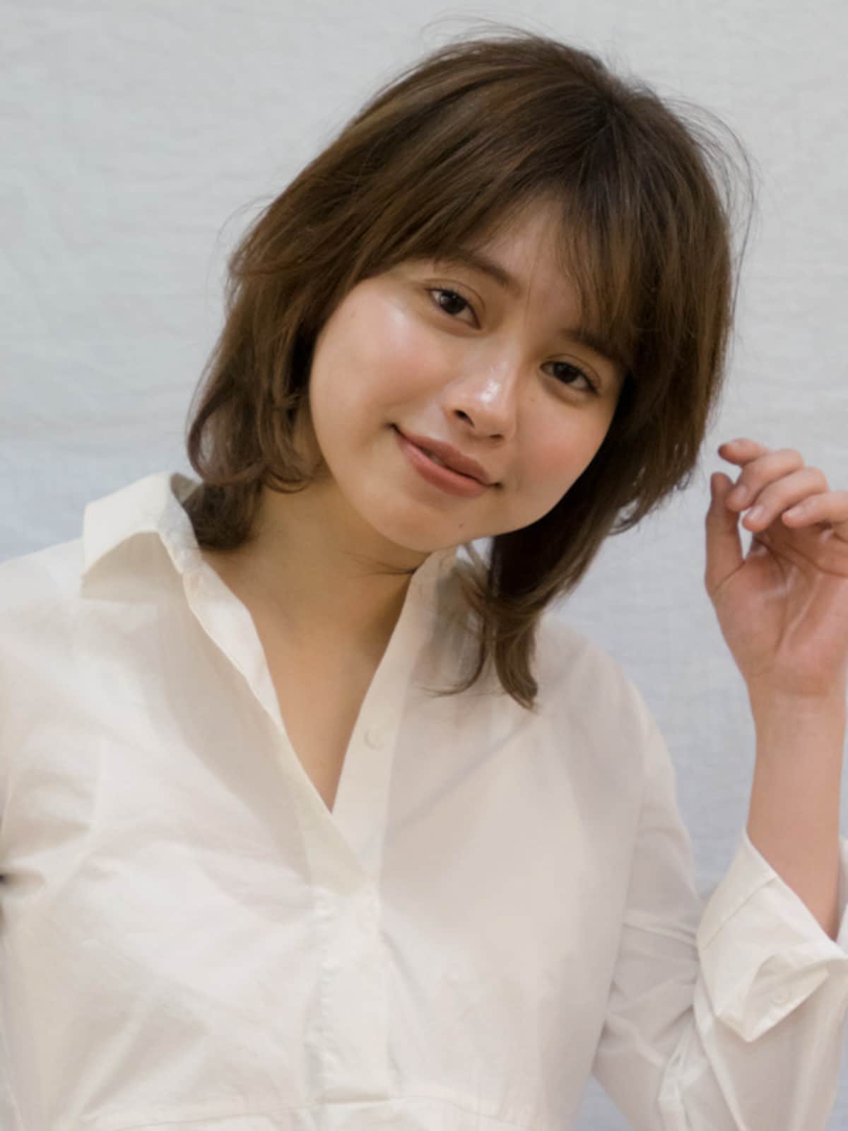 石田ゆり子さん風ゆるパーマヘア