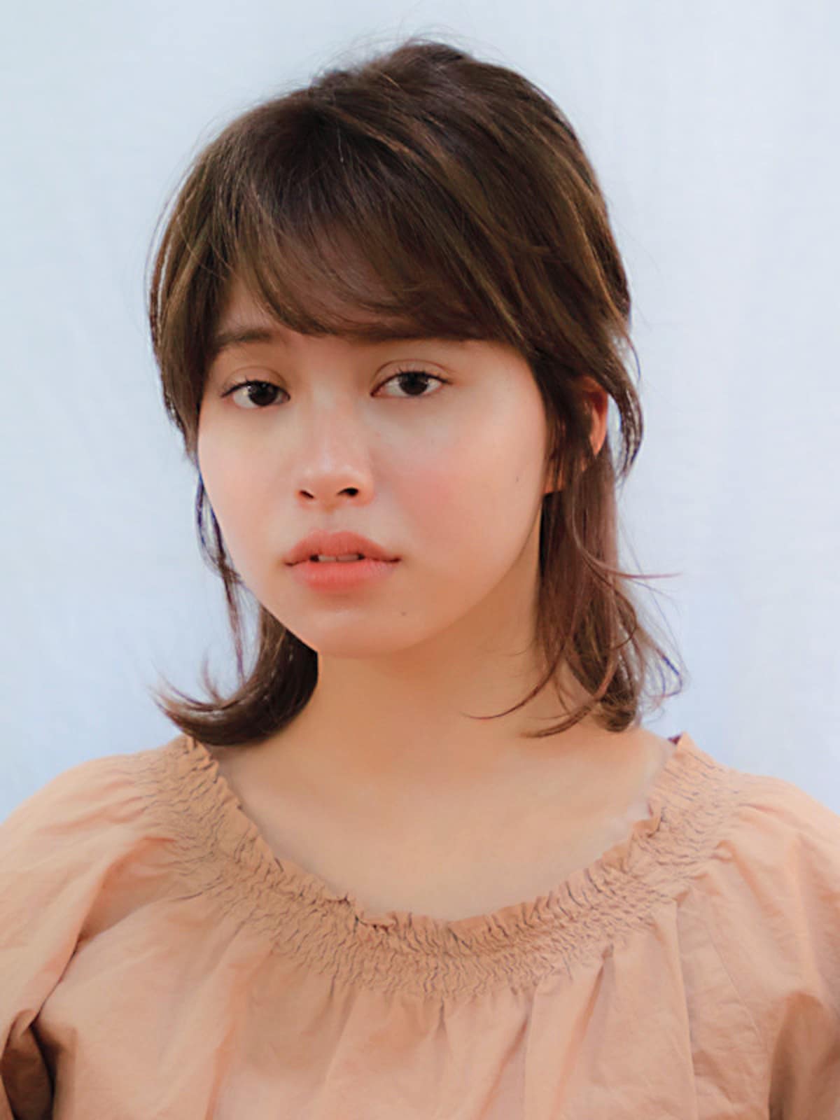 ラフなくるりんぱハーフアップで丸顔さんも大人っぽく