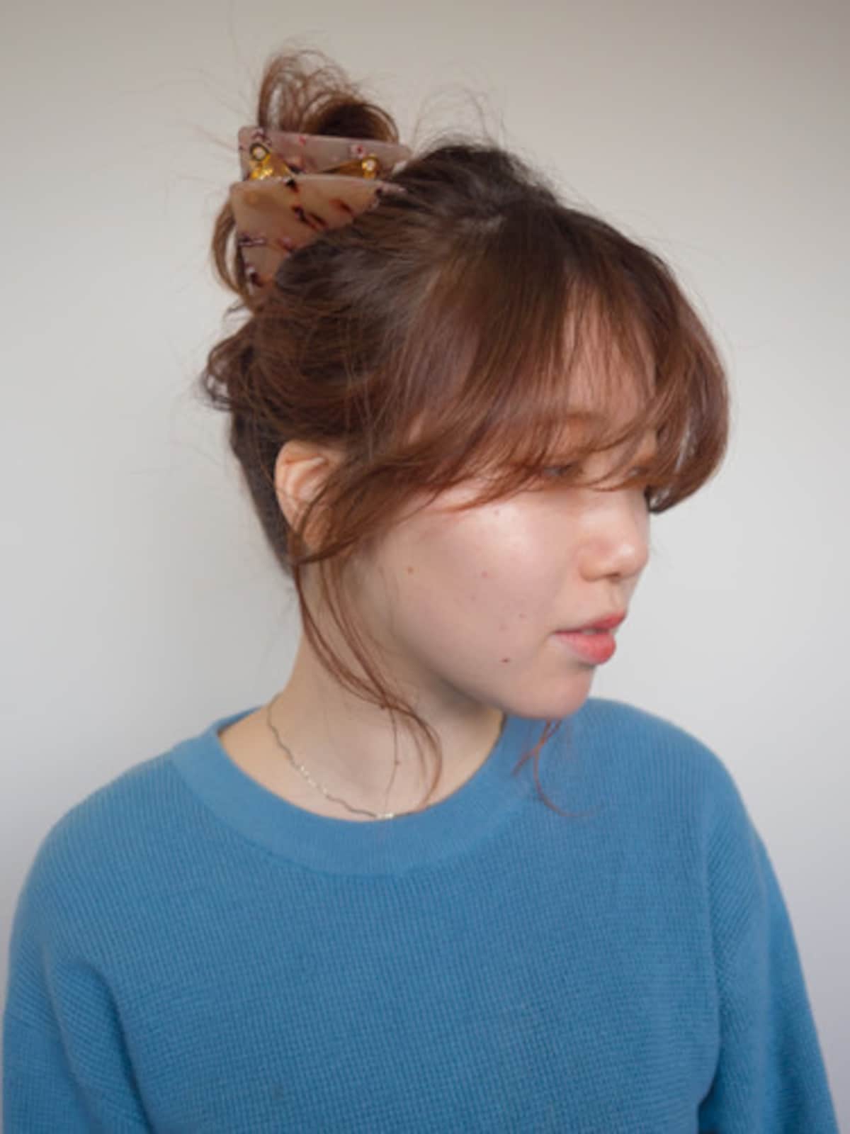 300円ショップの三角バンズクリップ