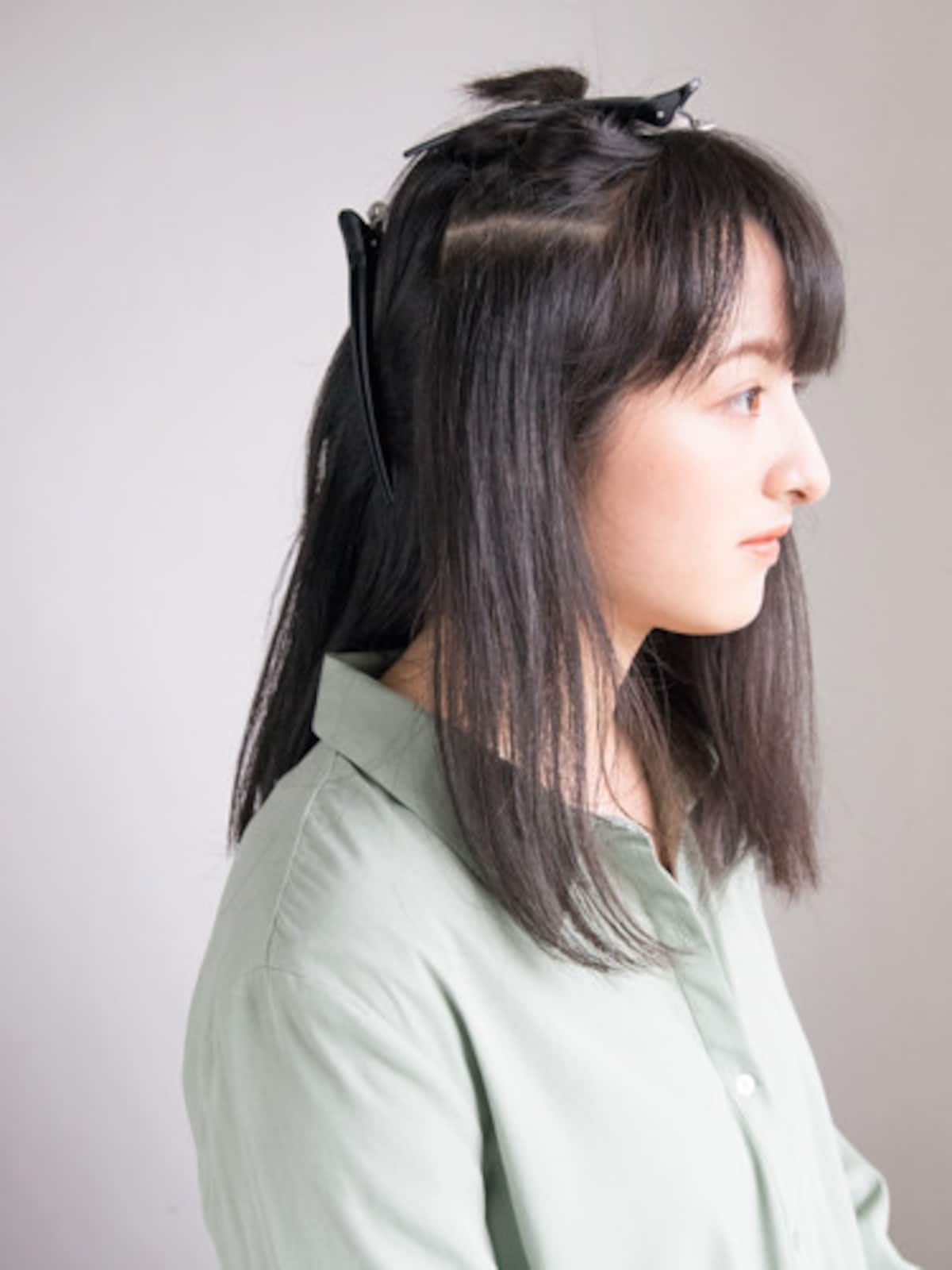 ハチの部分を目安に分ける