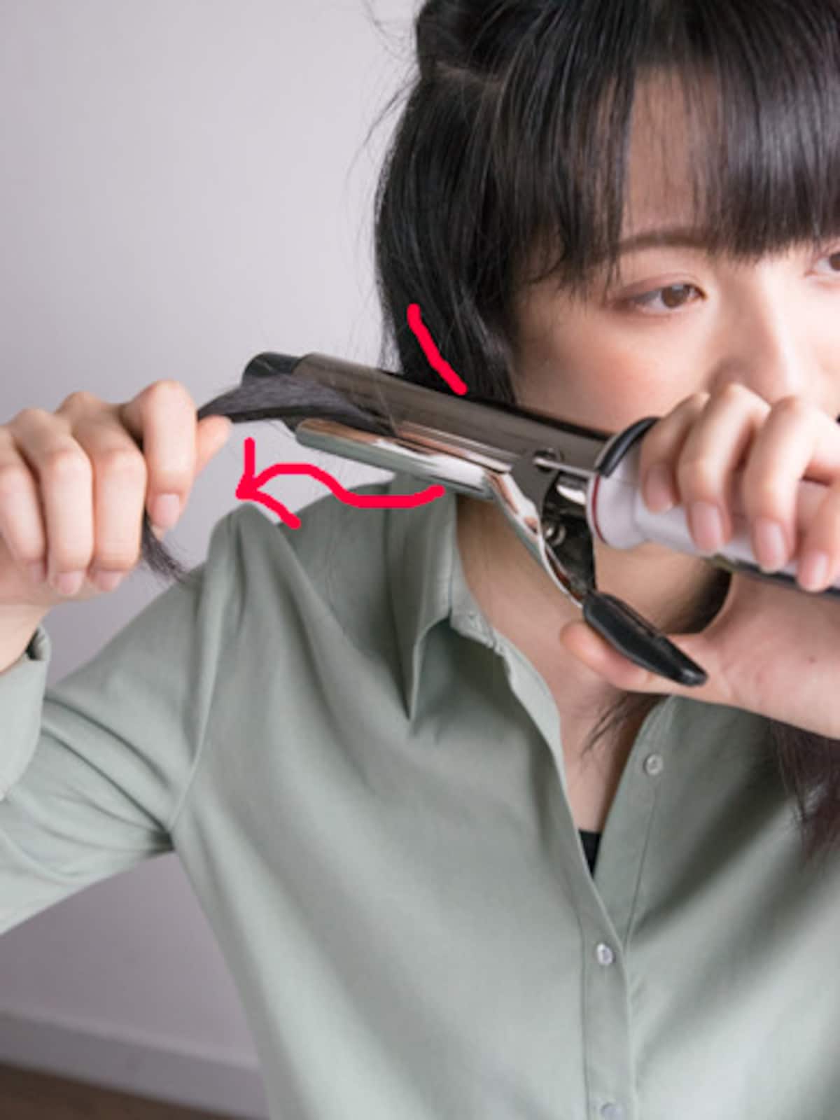 上からコテを挟む