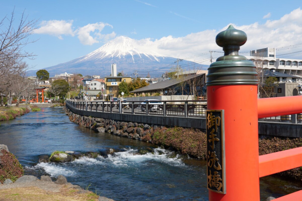 御手洗橋から見た富士山