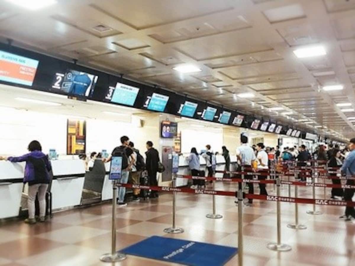大邱国際空港チェックインカウンター