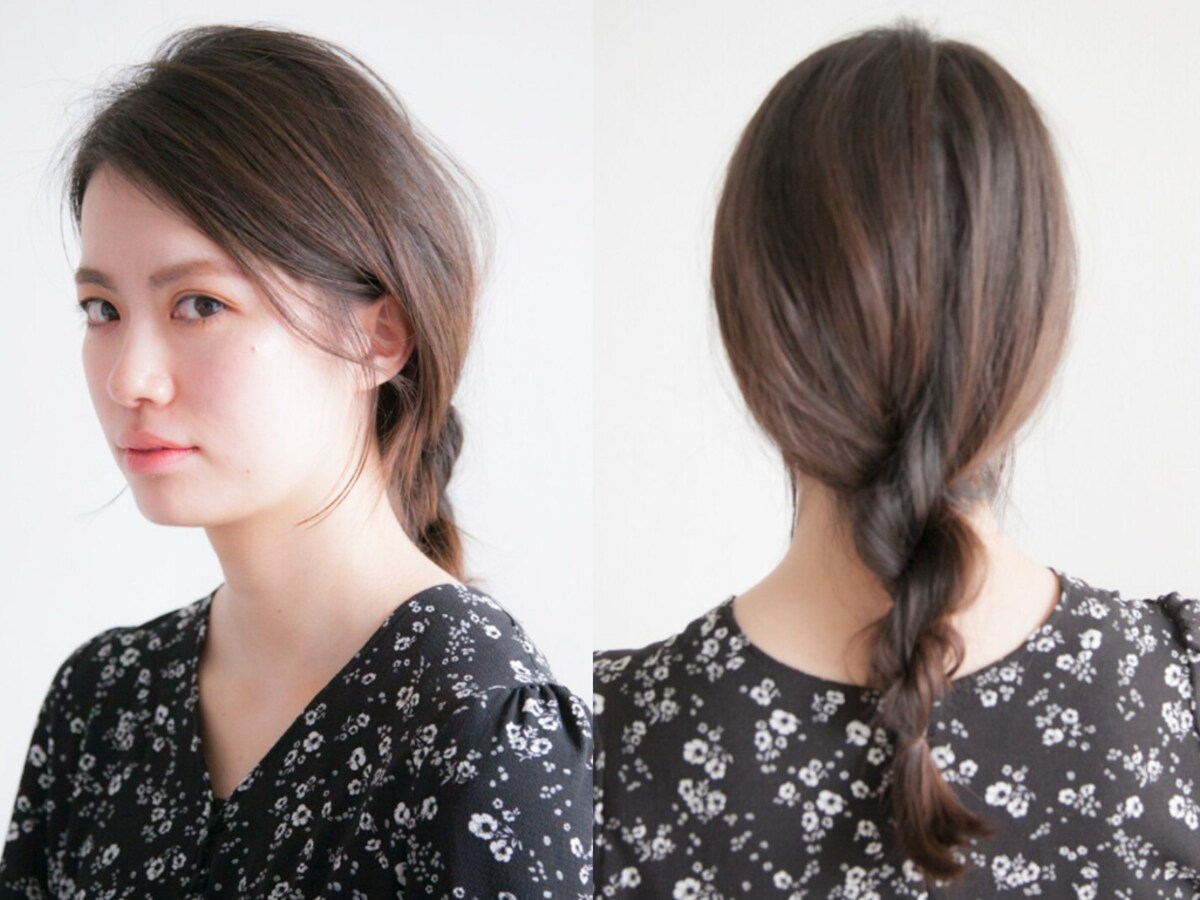 巻かなくても可愛い髪型……ロングヘアアレンジ