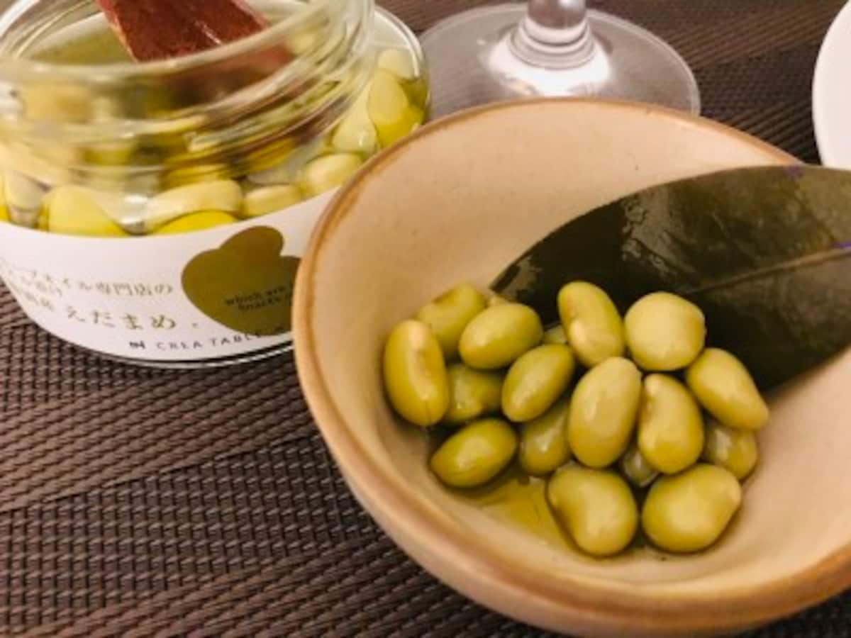 クレアテーブル|オリーブオイル漬け 静岡産えだまめ 100g 