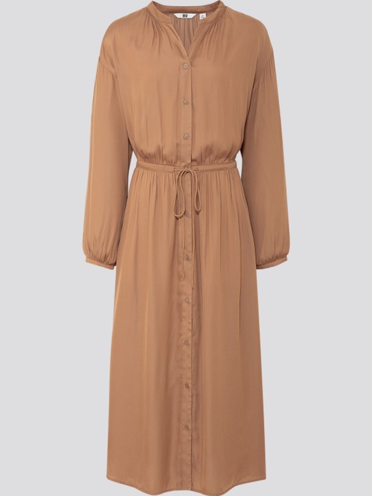 ユニクロ　Vネックロングシャツワンピース　3990円（税抜）