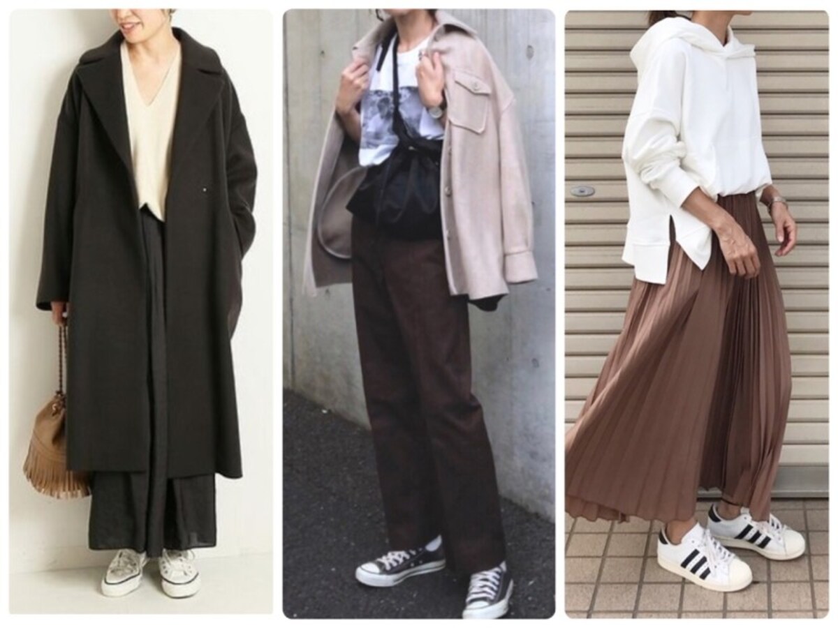 秋冬のスニーカーコーデ、アラフォー女性におすすめの取り入れ方は