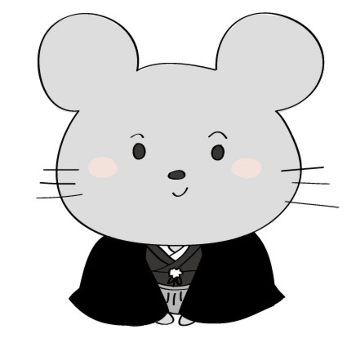 年賀状,2020,ねずみ,子,イラスト,無料