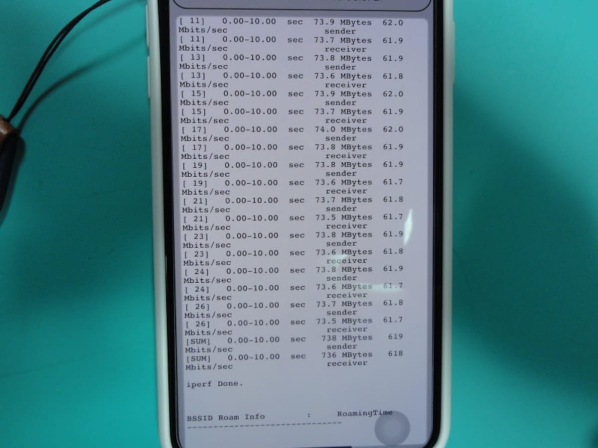 iPhone11での計測結果