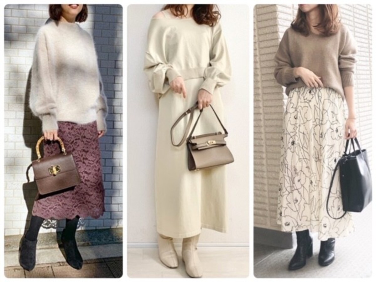 40代の大人可愛いコーデをおしゃれに着るには甘さ控えめがコツ　出典：WEAR