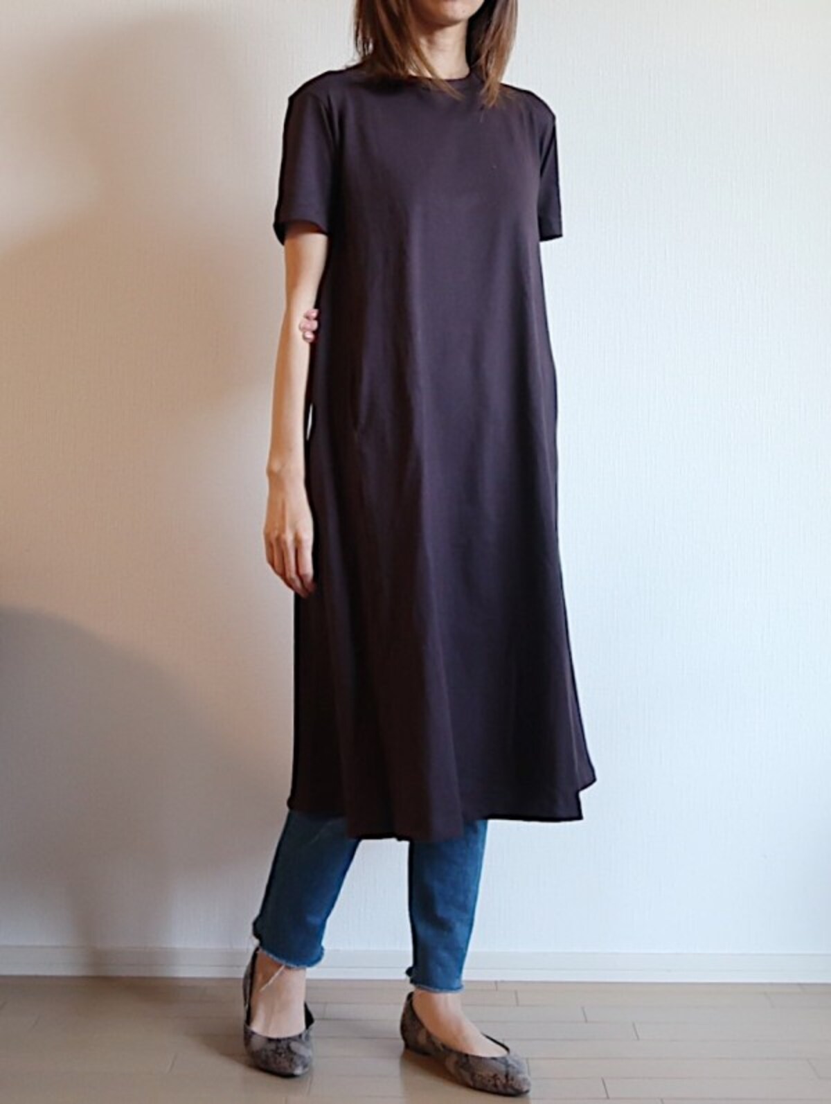 GU Aラインワンピース　990円（税抜）