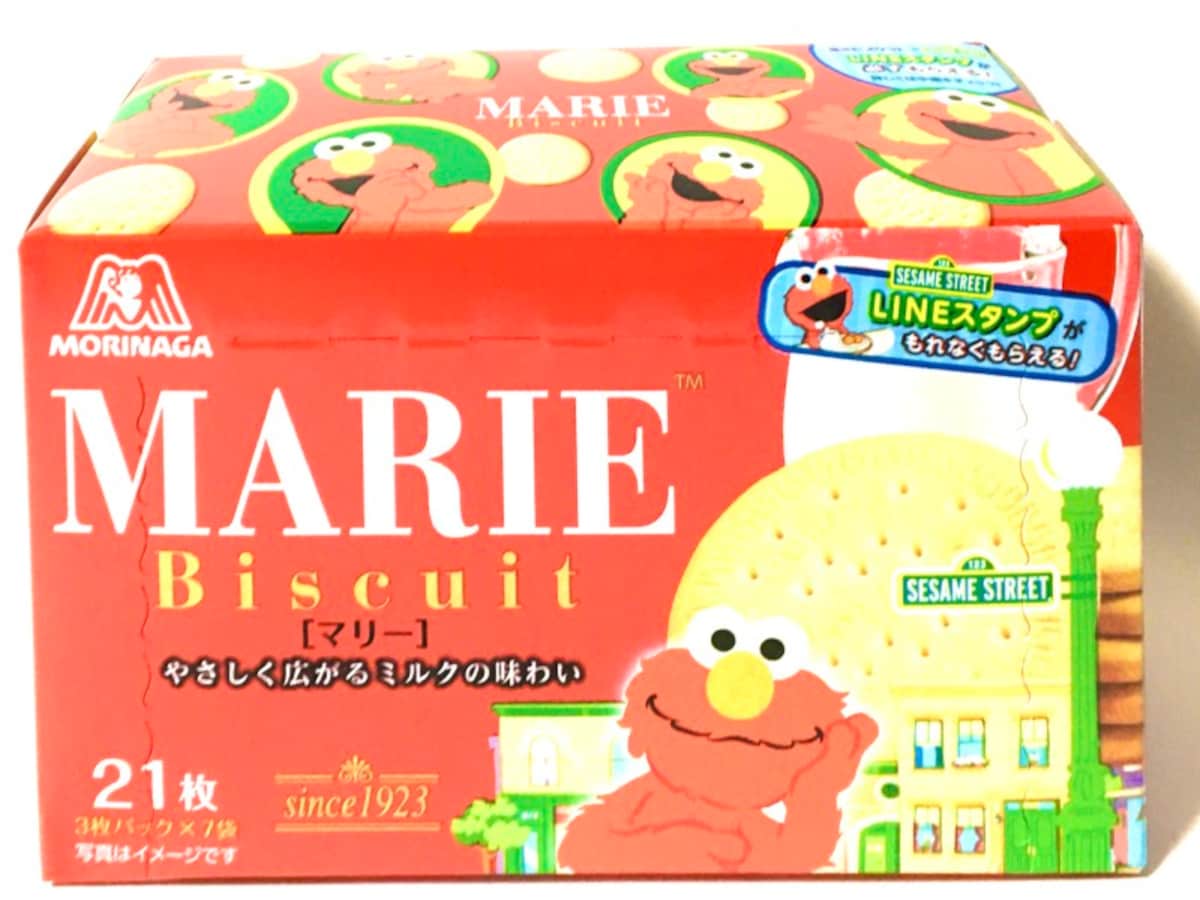 森永ビスケット・マリー。セサミストリート箱