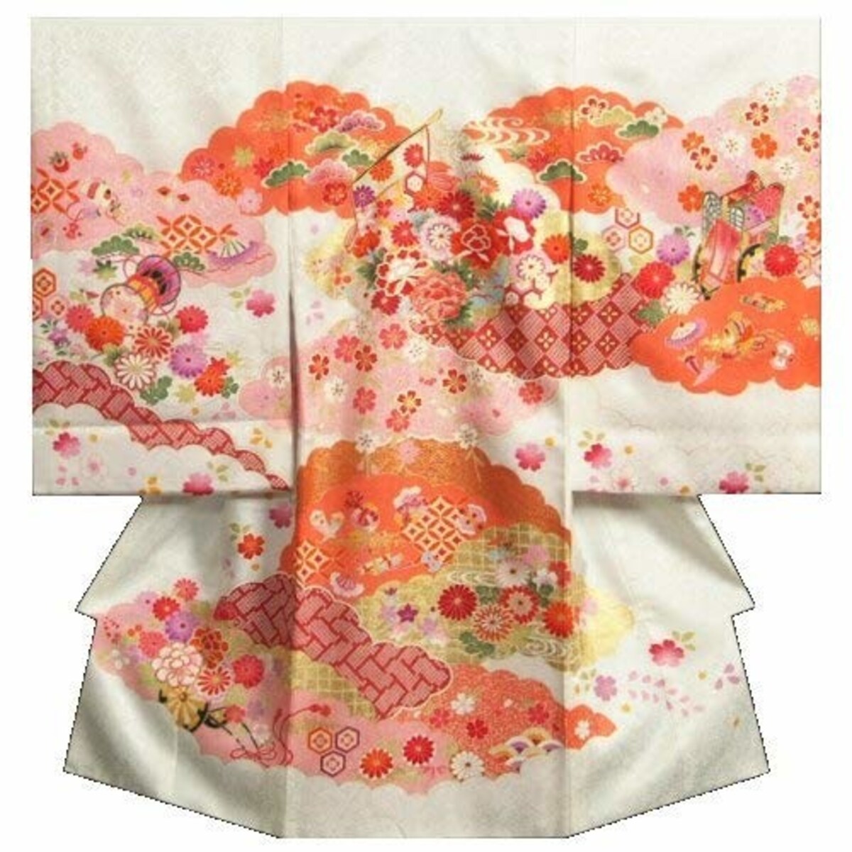 女の子 お宮参り 服装、祝い着 着物