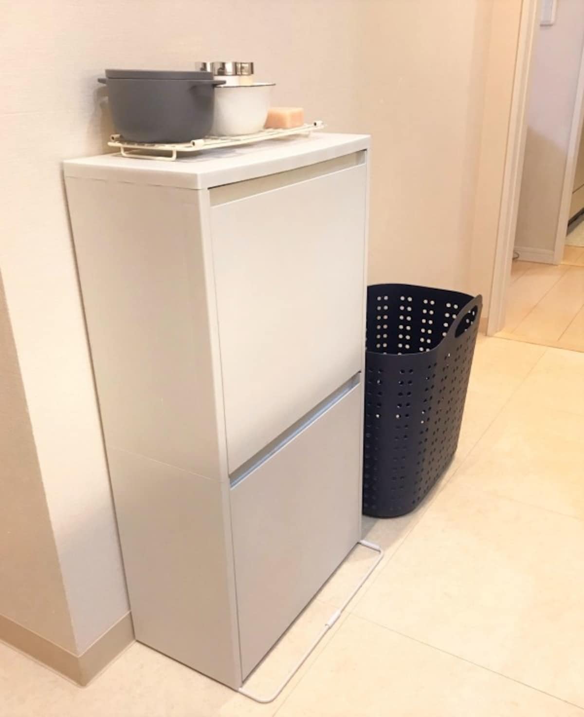 重ねて増やせるダストボックス・2段セット・引出3個 | 無印良品