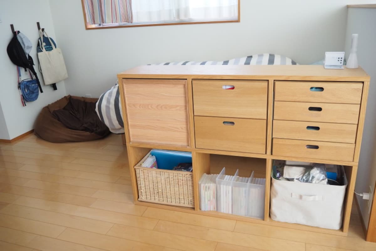 【別倉庫からの配送】 無印良品 2×4スタッキングシェルフキャビネット ウォルナット その他