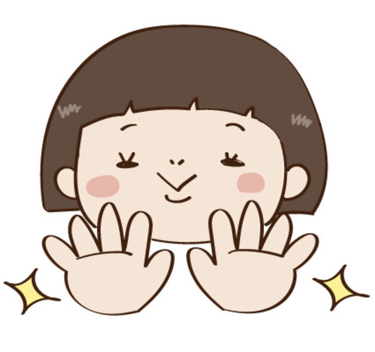 イラスト　手洗い　女の子　無料　カラー