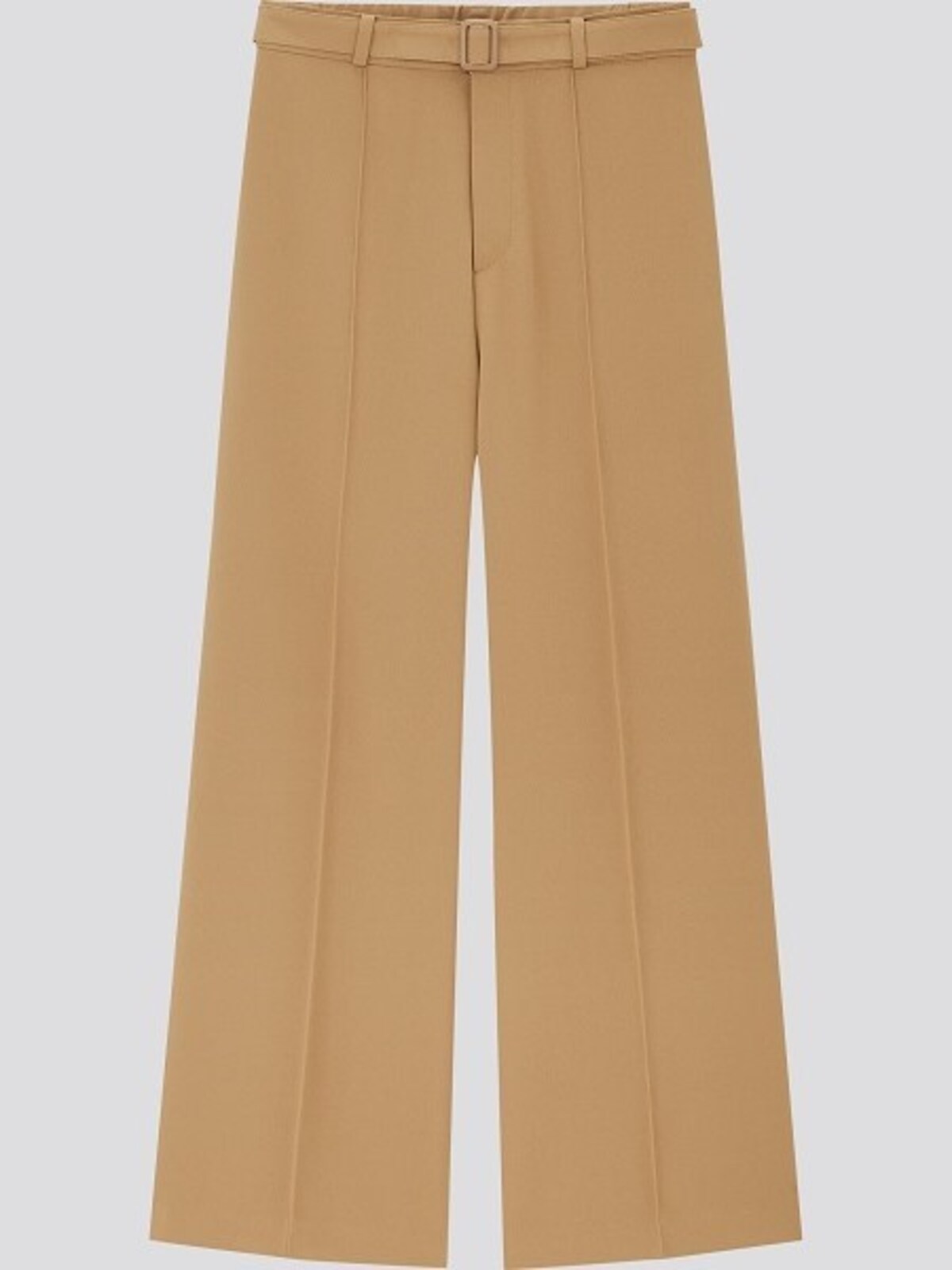 ユニクロ　ベルテッドドレープワイドストレートパンツ　2990円（税抜）