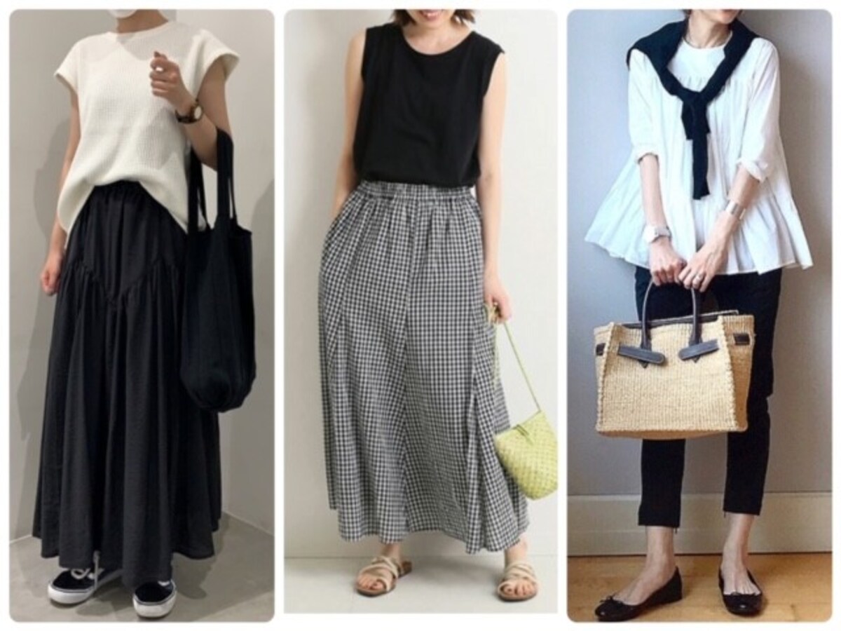 大人可愛い甘めコーデは洗練度もアップするモノトーンで楽しみたい！　出典：WEAR
