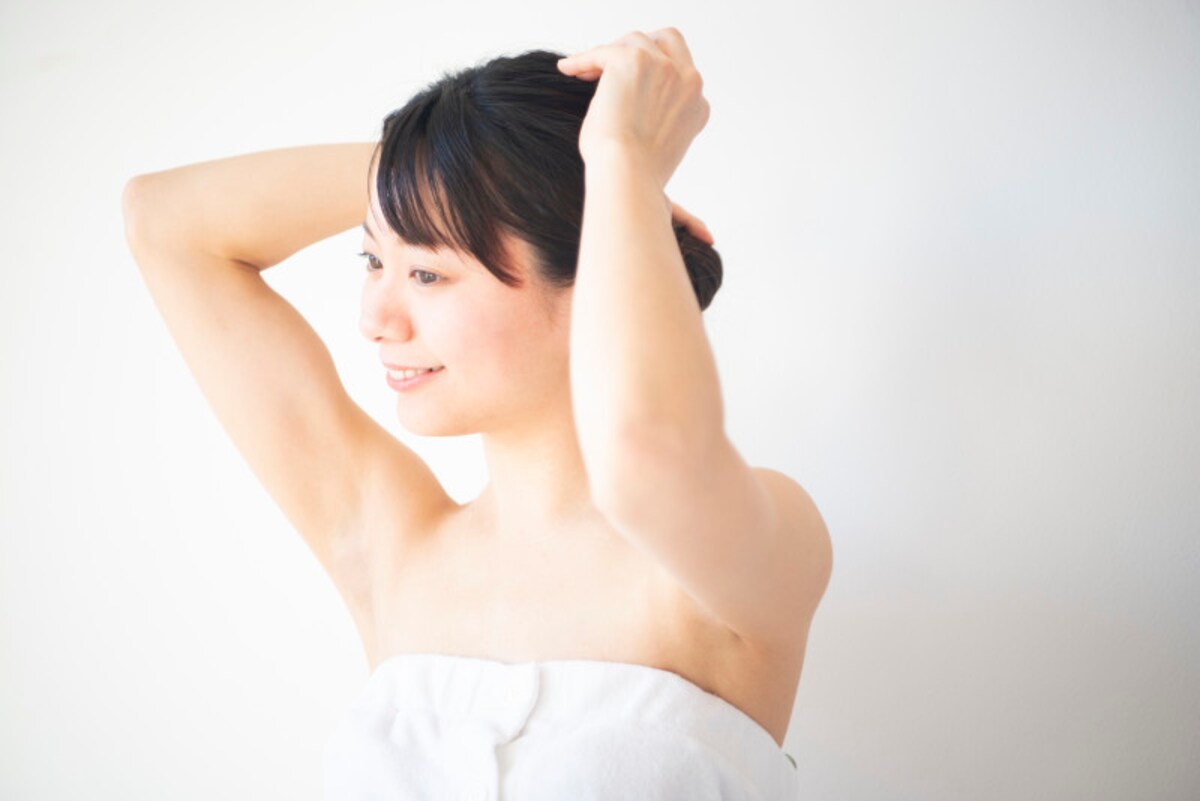 制汗剤をつける前、ワキを清潔な状態に