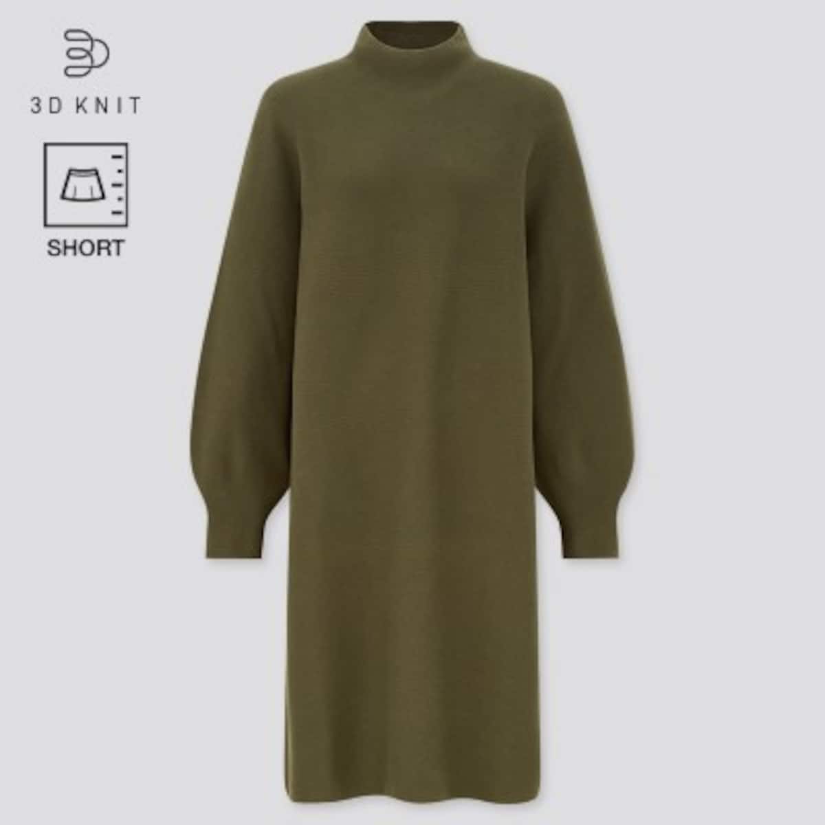 シンプルな3Dコットンニットのワンピース（出典：UNIQLO）