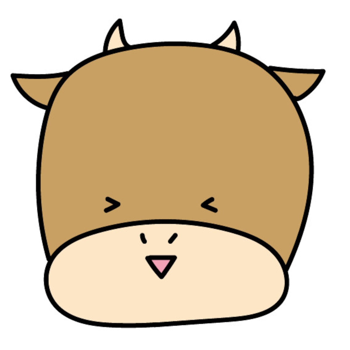 うし　牛　ウシ　イラスト　年賀状　2021 干支　無料　フリー　かわいい カラー